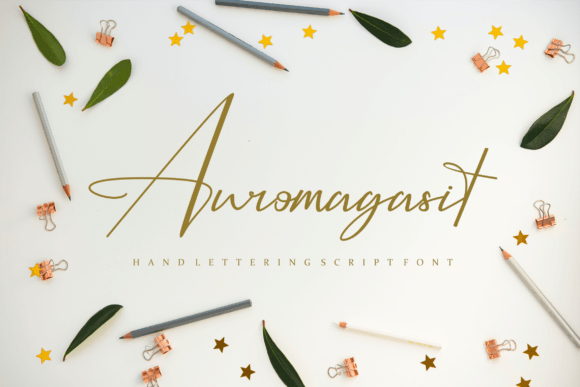 Bring Charm to Your Creations with Auromagasit Font