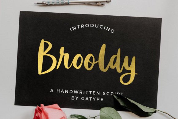 Brooldy: A Bold Handwritten Script for Modern Web Design