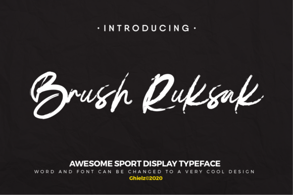 Brush Ruksak: A Handwritten Font for Editorial Elegance