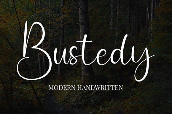 Bustedy: A Casual and Neat Handwritten Script Font