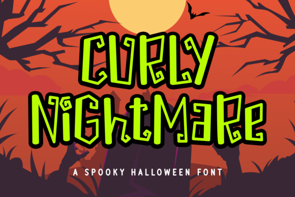 Curly Nightmare: A Playful Font for Creative Branding