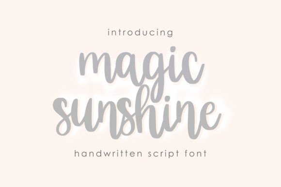 Discovering Magic Sunshine: A Perfect Script Font for Editorial Design