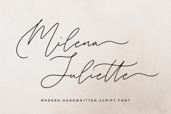 Discovering Milena Juliette: A Handwritten Font for Editorial Elegance