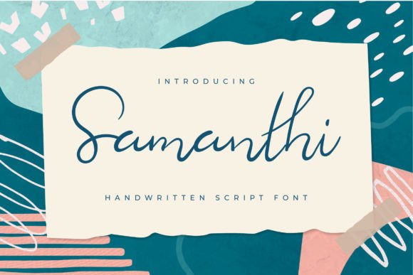 Discovering Samanthi: A Charming Handwritten Font for Creative Projects