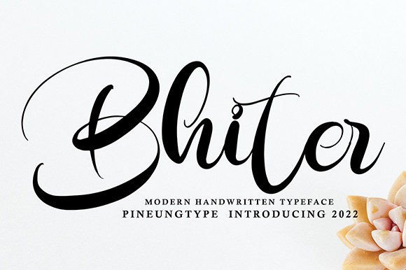 Enhance Your Brand with Bhiter, the Fresh Handwritten Font