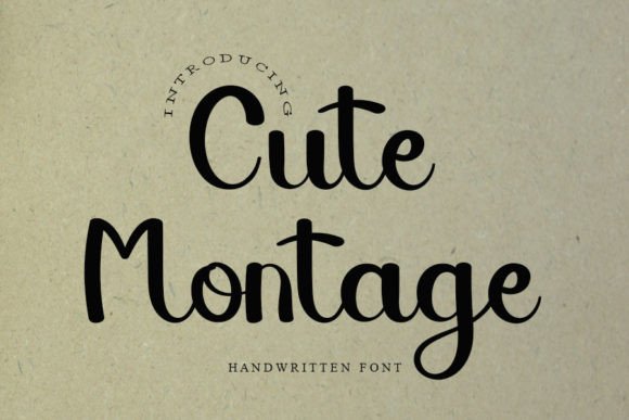 Enhance Your Brand with Cute Montage Font