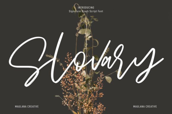 Enhance Your Brand with Slovary: A Premium Script Font