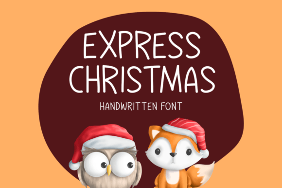 Express Christmas: A Joyful Handwritten Font for Editorial Design