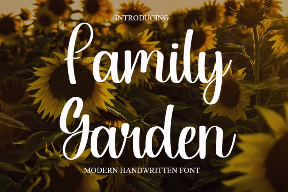 Family Garden: A Handwritten Font for Elegant Branding
