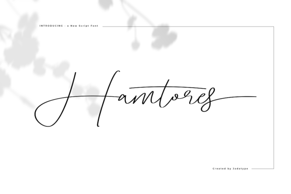 Hamtores: A Handwritten Font for Professional Branding