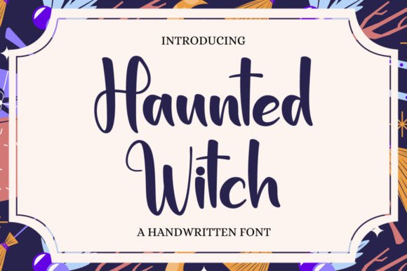 Haunted Witch: A Charming Handwritten Font for Editorial Design