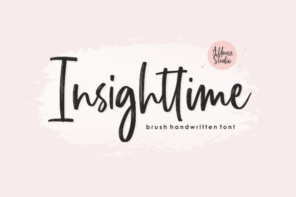 Insighttime: The Elegant Script Font for Modern Marketers