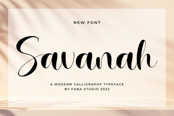 Introducing Savanah: A Stylish Script Font for Modern Brands