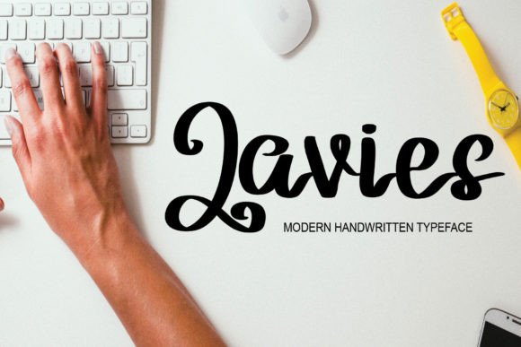 Javies: A Handwritten Font for Editorial Elegance