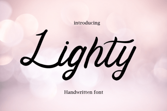 Lighty: A Handwritten Font for Editorial Elegance