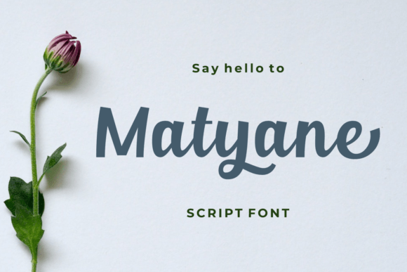 Matyane: A Versatile Script Font for Editorial Design