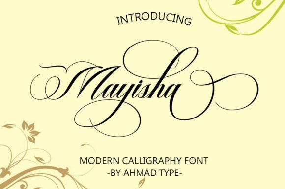 Mayisha: A Luxurious Script Font for Handmade Creations