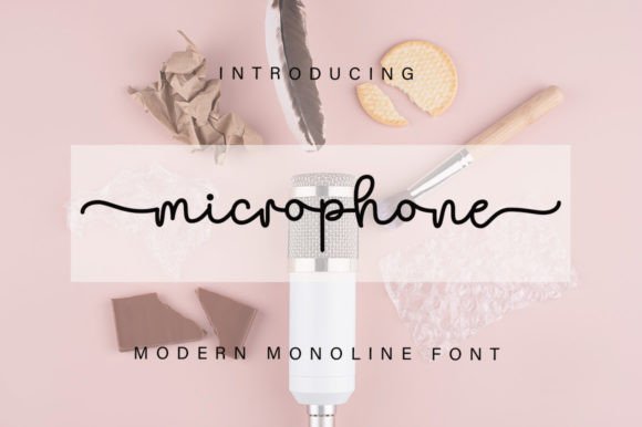 Microphone: A Script Font with a Bold Voice