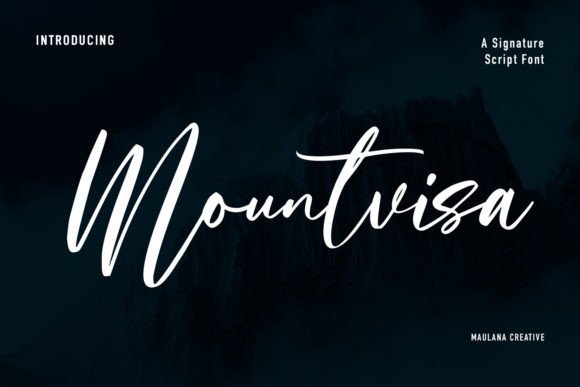 Mountvisa: A Handwritten Font for Editorial Elegance