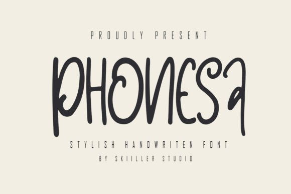 Phonesa: A Playful Handwritten Font for Crafters