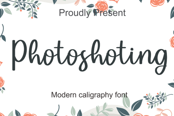 Photoshoting: A Charming Handwritten Font for Editorial Design