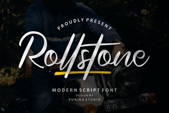 Rollstone: A Bold Handwritten Font for Editorial Impact
