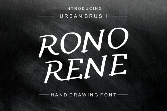 Rono Rene: A Handwritten Brush Font for Modern Editorial Design