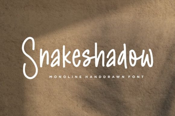 Snakeshadow: A Handwritten Font for Editorial Elegance
