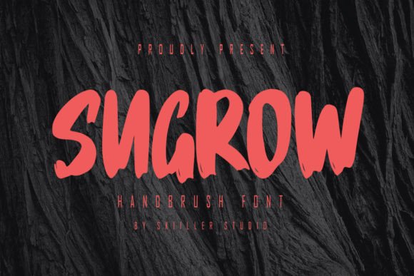 Sugrow: A Stylish Handwritten Brush Font for Crafters