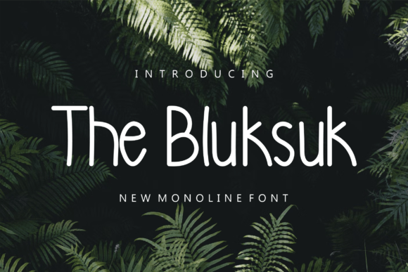 Thebluksuk: A Handwritten Font for Elegant Publishing