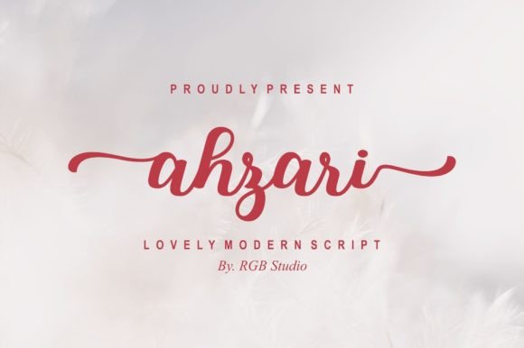 Transform Your Brand with Ahzari: A Lovely Calligraphy Font