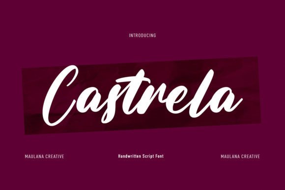 Transform Your Brand with Castrela: An Elegant Handwritten Font